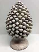 Pigna Ceramica Caltagirone cm H.30 Artigianale Beige Écru DD CERAMICHE SICILIANE