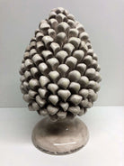 Pigna Ceramica Caltagirone cm H.30 Artigianale Beige Écru DD CERAMICHE SICILIANE