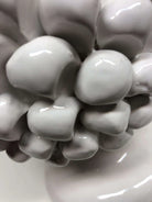 Pigna Ceramica Caltagirone cm H.30 Artigianale Bianco DD CERAMICHE SICILIANE