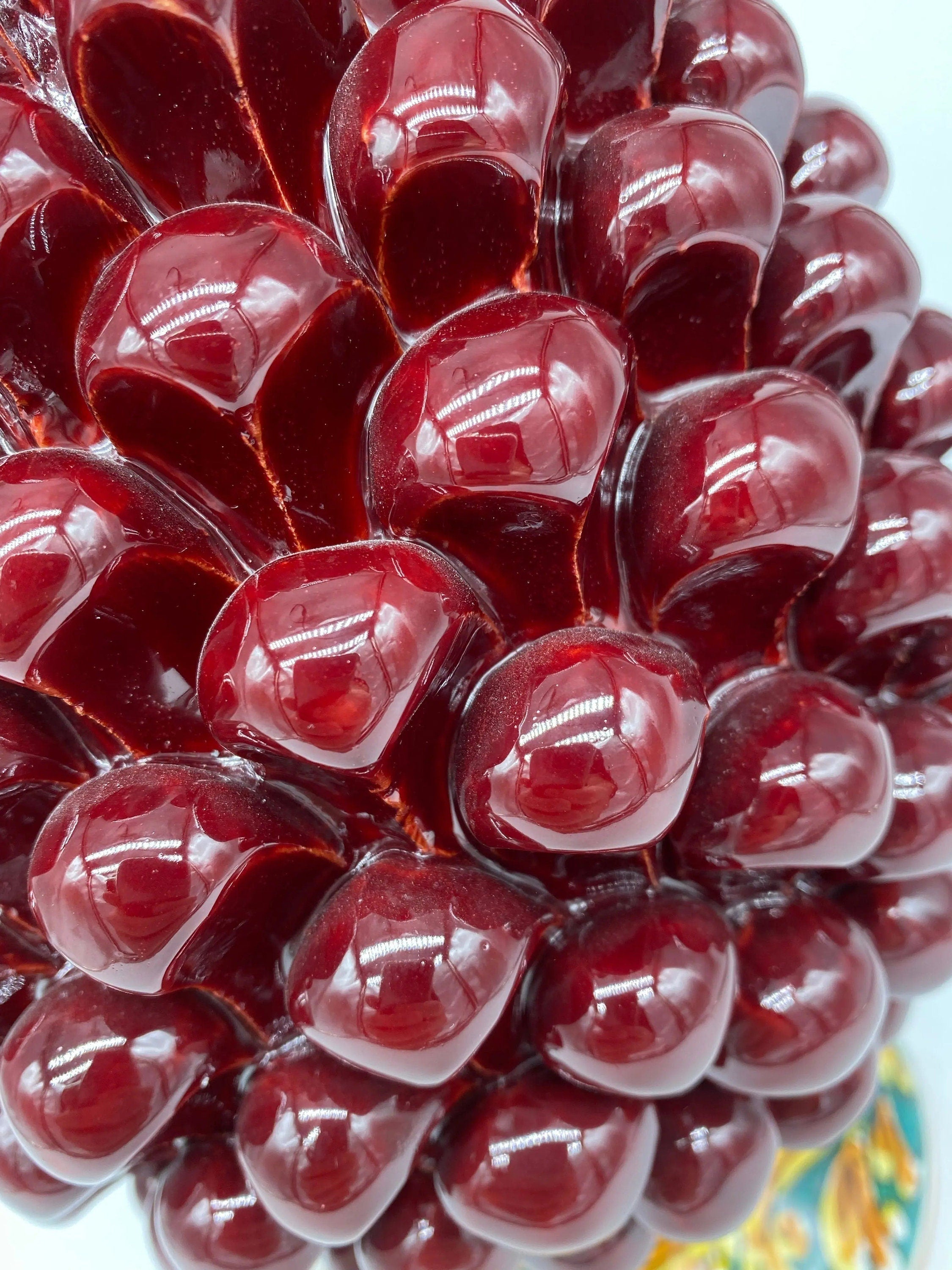 Pigna Ceramica Caltagirone cm H.30 Artigianale Bordeaux Base Decorata DD CERAMICHE SICILIANE