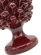 Pigna Ceramica Caltagirone cm H.30 Artigianale Bordeaux DD CERAMICHE SICILIANE