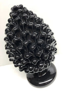 Pigna Ceramica Caltagirone cm H.30 Artigianale Nero DD CERAMICHE SICILIANE