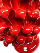 Pigna Ceramica Caltagirone cm H.30 Artigianale Rosso DD CERAMICHE SICILIANE