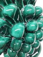 Pigna Ceramica Caltagirone cm H.30 Artigianale Verde Cristallo DD CERAMICHE SICILIANE