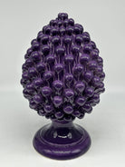 Pigna Ceramica Caltagirone cm H.30 Artigianale Viola DD CERAMICHE SICILIANE