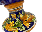 Pigna Ceramica Caltagirone cm H.35 Artigianale Blu Base Decorata - DD CERAMICHE SICILIANE