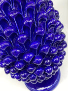 Pigna Ceramica Caltagirone cm H.40 Artigianale Blu DD CERAMICHE SICILIANE