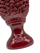 Pigna Ceramica Caltagirone cm H.45 Artigianale Bordeaux Linea Luis DD CERAMICHE SICILIANE