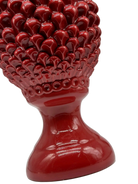 Pigna Ceramica Caltagirone cm H.45 Artigianale Rosso Linea Luis DD CERAMICHE SICILIANE