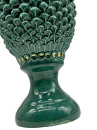 Pigna Ceramica Caltagirone cm H.45 Artigianale Verde Linea Luis DD CERAMICHE SICILIANE