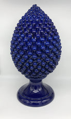 Pigna Ceramica Caltagirone cm H.50 Artigianale Blu DD CERAMICHE SICILIANE
