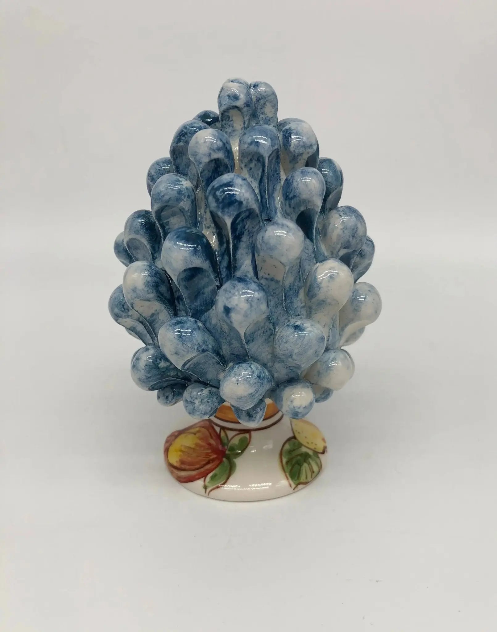 Pigna Ceramica Caltagirone Linea “4 stagioni” cm H.15 Artigianale DD CERAMICHE SICILIANE