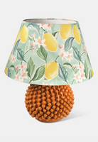 Pigna Lume TDS Ceramica Caltagirone cm H.28 Artigianale Arancio - LAMPADE