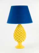 Pigna Lume TDS Ceramica Caltagirone cm H.37 Artigianale Giallo - LAMPADE