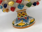 Portavaso Mezza Pigna Ceramica Caltagirone cm H.20 L.20 Artigianale Multicolore DD CERAMICHE SICILIANE