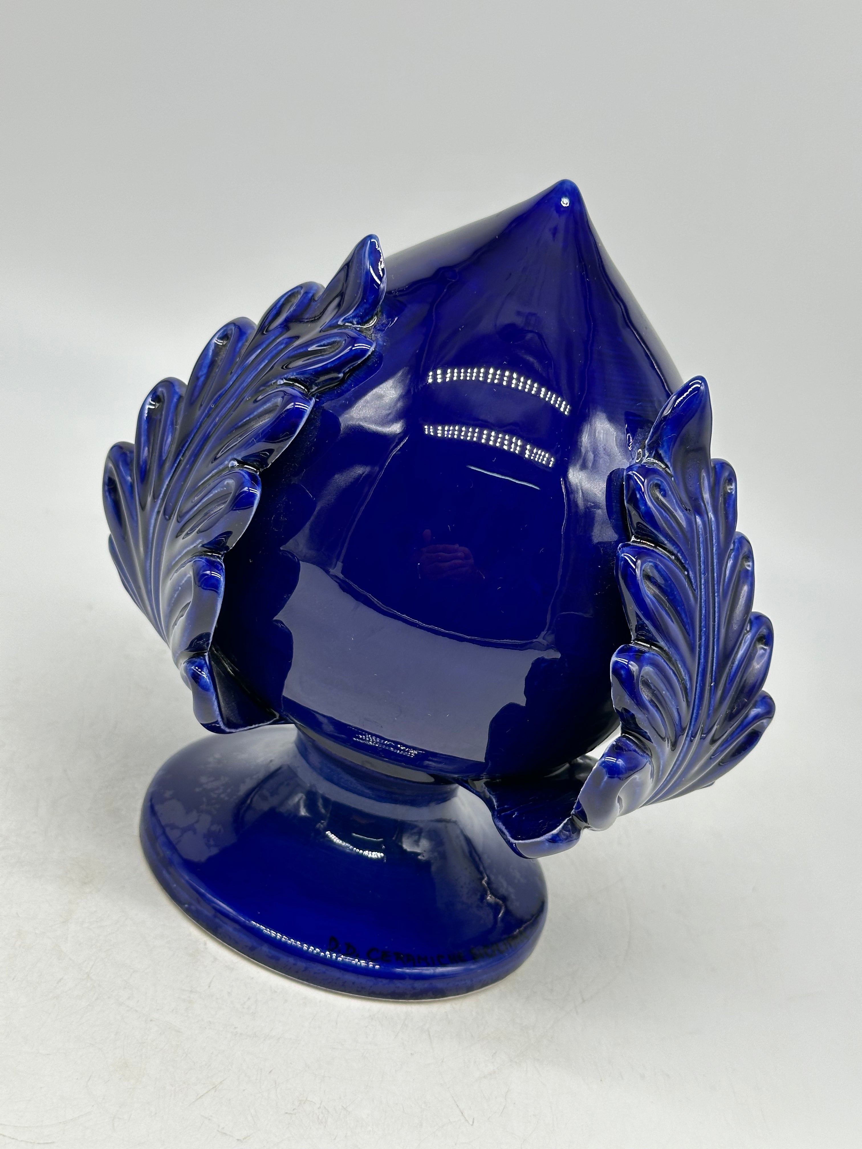 Pumo Ceramica Caltagirone cm H.20 Artigianale Blu - PUMI