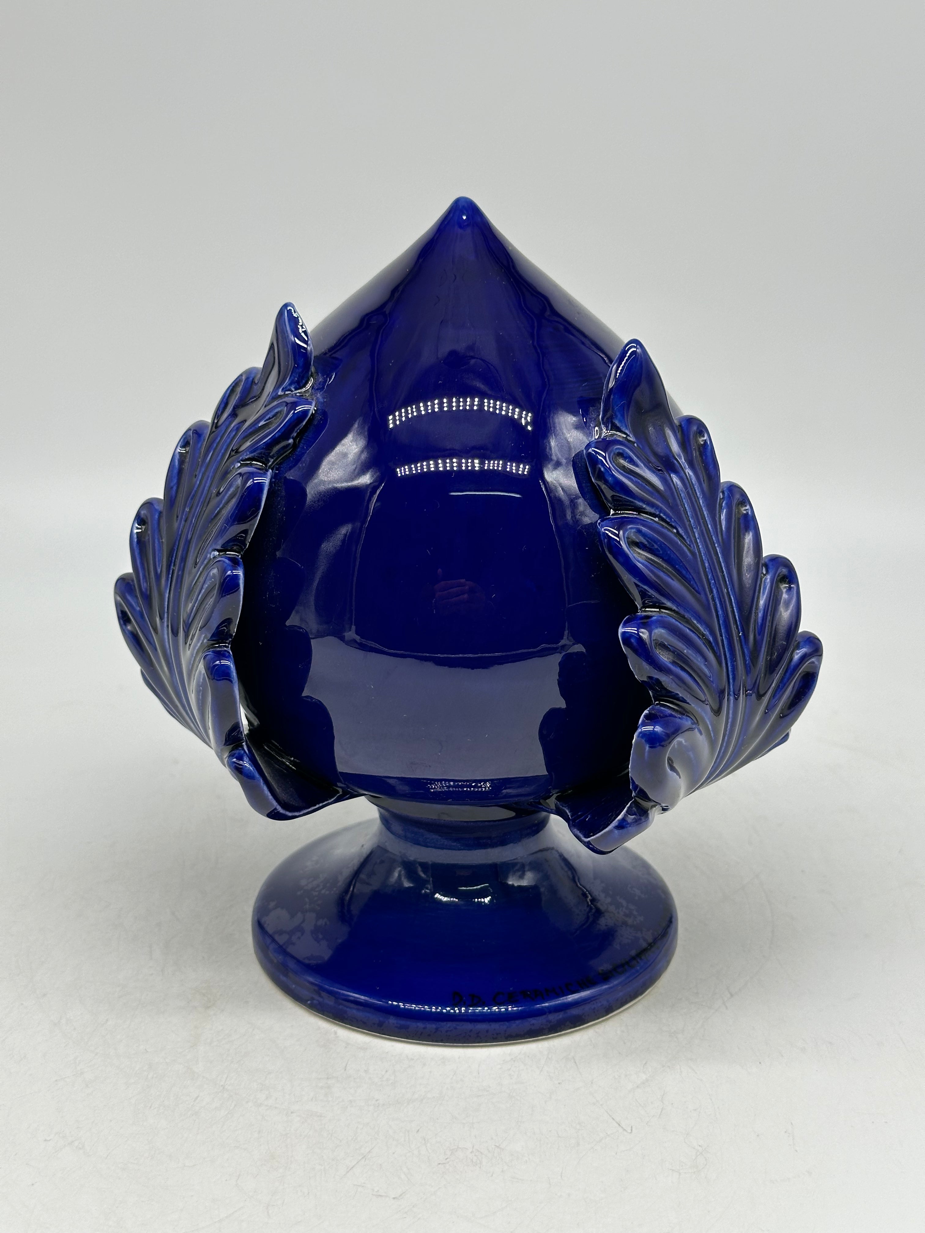 Pumo Ceramica Caltagirone cm H.20 Artigianale Blu - PUMI