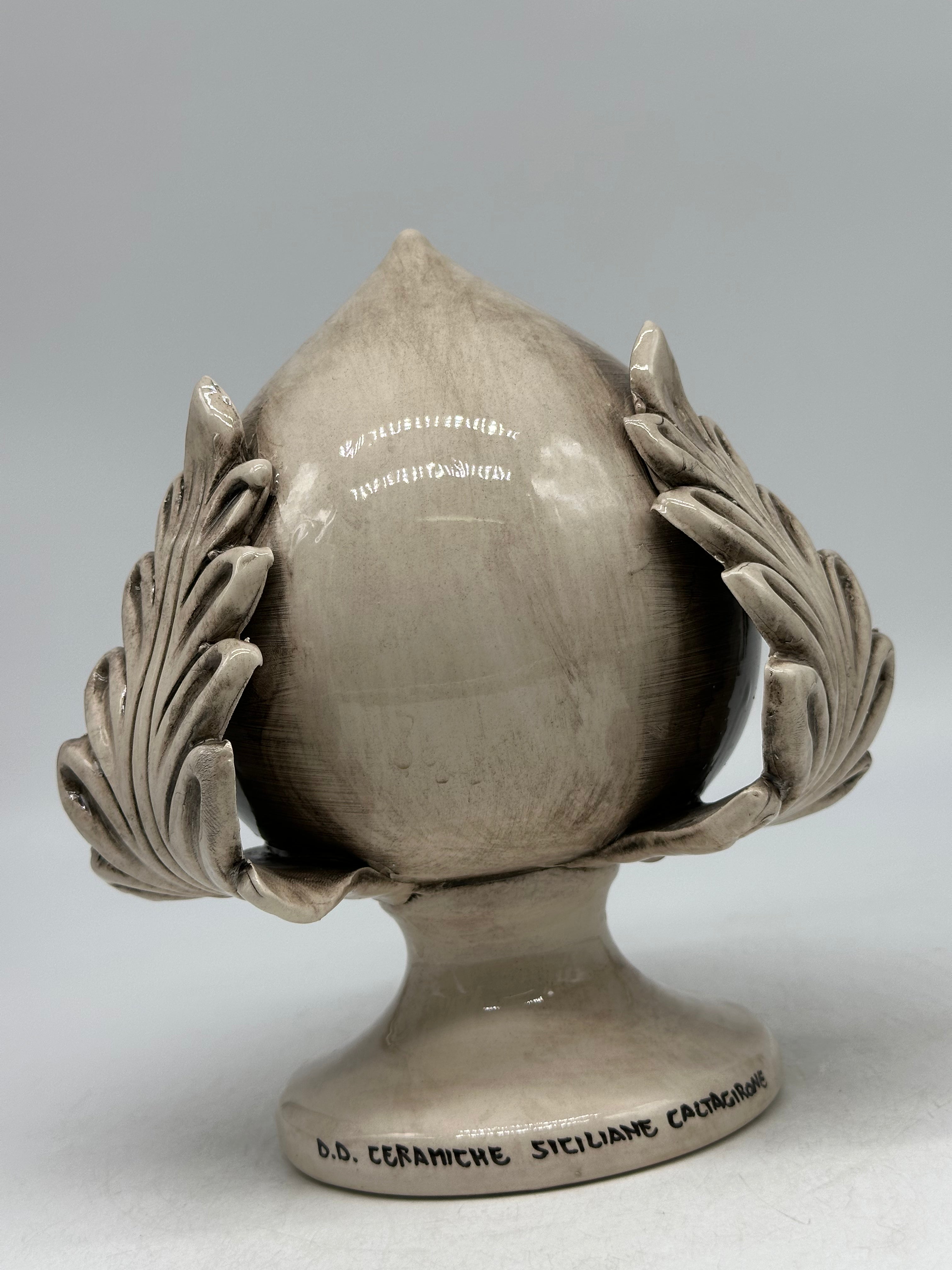 Pumo Ceramica Caltagirone cm H.20 Artigianale Écru - PUMI