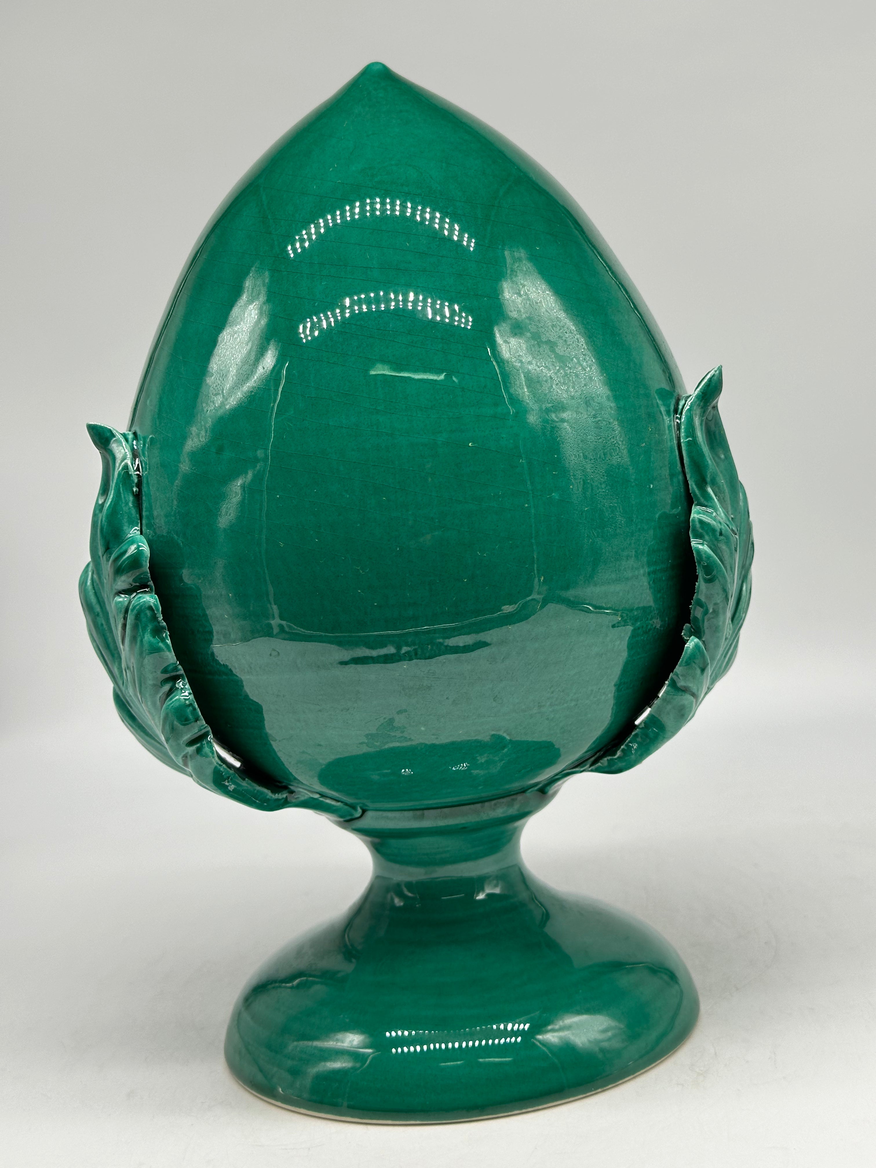 Pumo Ceramica Caltagirone cm H.30 Artigianale Verde - PUMI