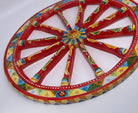 Ruota Carretto Siciliano Ceramica Caltagirone Diametro 30 cm Artigianale Decorata - DD CERAMICHE SICILIANE