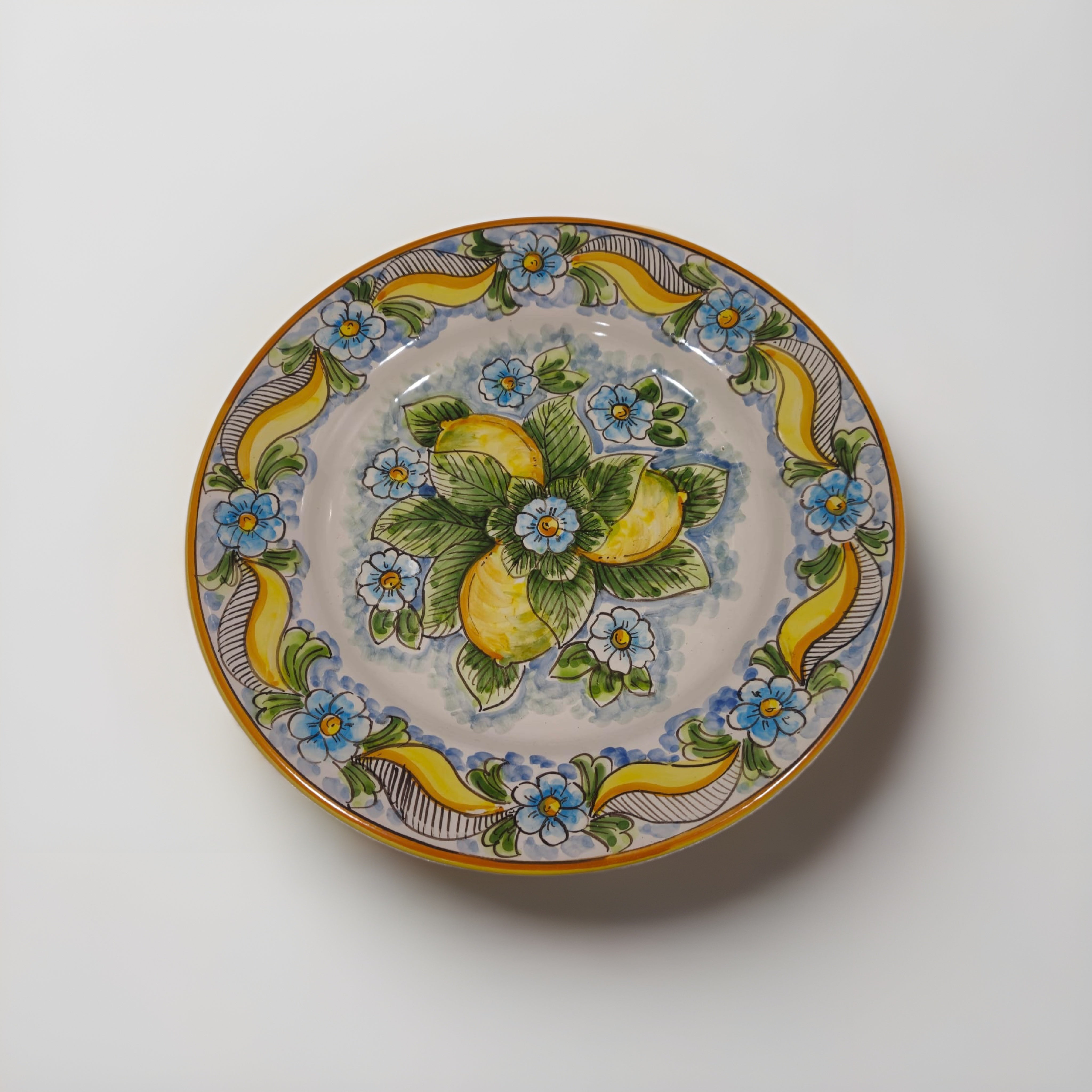 Servizio 12 Piatti Uso Alimentare Ceramica Caltagirone - Fruit of Sicily - PIATTI