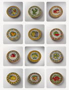 Servizio 12 Piatti Uso Alimentare Ceramica Caltagirone - Fruit of Sicily - PIATTI