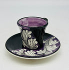 Set 6 tazzine da caffè decorate a mano “Ornato” Ceramica Caltagirone - MADE IN SICILY