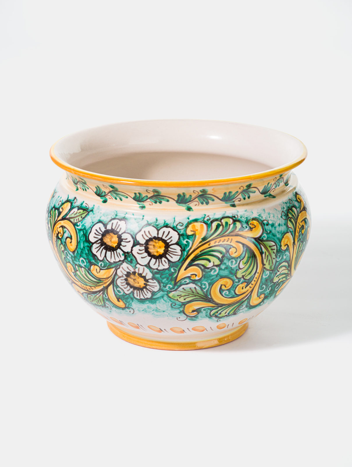 Portavaso Decorato Ceramica Caltagirone Artigianale VARIE MISURE - VASO
