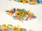 Tavolo Ovale cm 200x98 Pietra Lavica Decoro Uva e Girasoli - TAVOLI