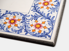 Tavolo Quadrato cm 90 Pietra Lavica Decoro Fiori d’Arancio - TAVOLI