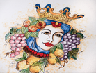 Tavolo Rettangolare cm 200x100 Pietra Lavica Decoro Mori Siciliani - TAVOLI