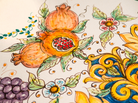 Tavolo Rettangolare cm 250x120 Pietra Lavica Decoro Uva e Melograni - TAVOLI