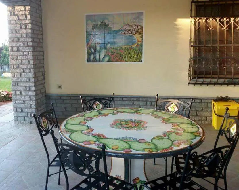 Tavolo Rotondo Ficodindia – Fascino Siciliano Naturale - TAVOLI