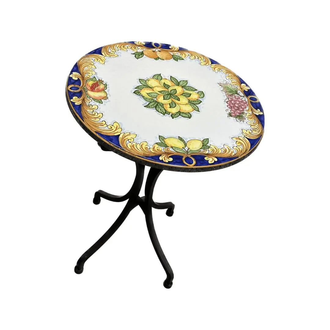 Tavolo in Pietra Lavica Decoro N.1 - MISURE VARIE - TAVOLO IN PIETRA LAVICA