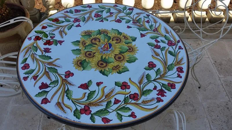 Tavolo Rotondo Papaveri – Natura in Tavola - TAVOLI