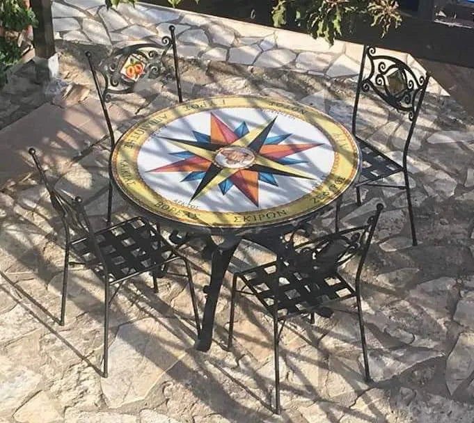 Tavolo Rotondo Rosa dei Venti – Esplorazione e Stile - TAVOLI