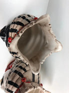 Teste di Moro Afro Ceramica Caltagirone cm H.25 L.17 Artigianale Turbante Striscie DD CERAMICHE SICILIANE