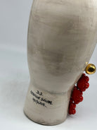 Teste di Moro Contempus Fiori Ceramica Caltagirone cm H.33 L.18 Artigianale - TESTE DI MORO