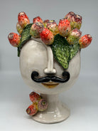 Teste di Moro Ficus Ceramica Caltagirone cm H.38 L.26 Artigianale - Uomo - TESTE DI MORO