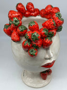 Teste di Moro Fresa Ceramica Caltagirone cm H.38 L.26 Artigianale - TESTE DI MORO