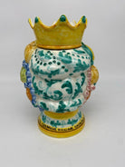 Teste di Moro Girun Ceramica Caltagirone cm H.20 L.13 Artigianale Decorazione Siciliana - DD CERAMICHE SICILIANE