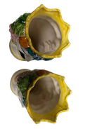 Teste di Moro Kalat Frutta Ceramica Caltagirone cm H.26 L.16 Artigianale - DD CERAMICHE SICILIANE