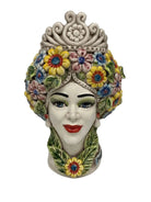 Teste di Moro Linea "4 stagioni" Ceramica Caltagirone cm H.30 L.20 Artigianale - DD CERAMICHE SICILIANE