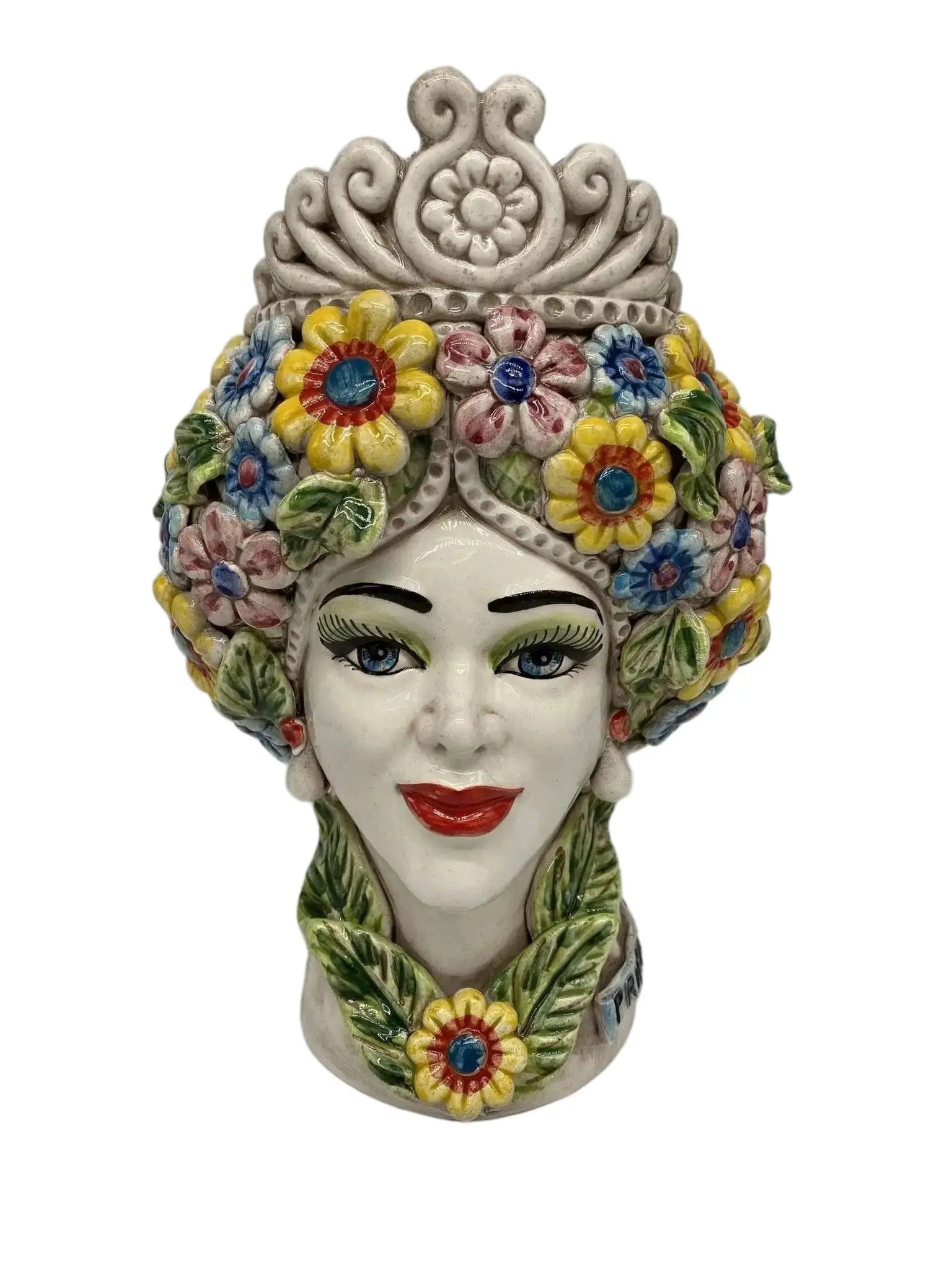 Teste di Moro Linea "4 stagioni" Ceramica Caltagirone cm H.30 L.20 Artigianale - DD CERAMICHE SICILIANE