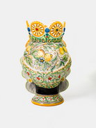 Teste di Moro TDS Ruote Carretto e Fichi d’India Ceramica Caltagirone cm H.45 L.28 Artigianale - TESTE DI MORO