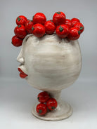 Teste di Moro Tomato Ceramica Caltagirone cm H.38 L.26 Artigianale - TESTE DI MORO