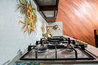 Top per Cucina Pietra Lavica Decoro Frutta con Scontornatura - TOP PIETRA LAVICA