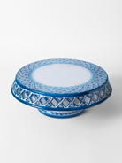 Tortiera Traforata TDS Ceramica Caltagirone Decoro Barocco Blu - OGGETTISTICA