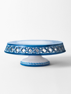 Tortiera Traforata TDS Ceramica Caltagirone Decoro Barocco Blu - OGGETTISTICA