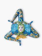 Trinacria cm 45 Ceramica di Caltagirone VARI COLORI - Blu - OGGETTISTICA
